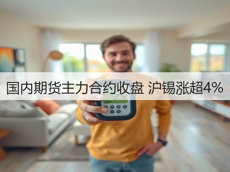 国内期货主力合约收盘 沪锡涨超4%