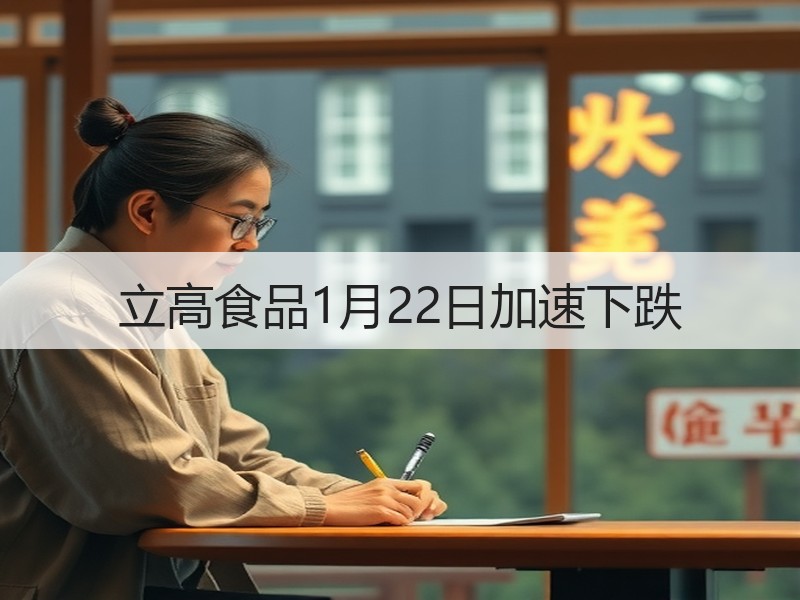 立高食品1月22日加速下跌