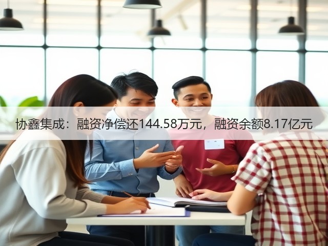 协鑫集成：融资净偿还144.58万元，融资余额8.17亿元(图1)