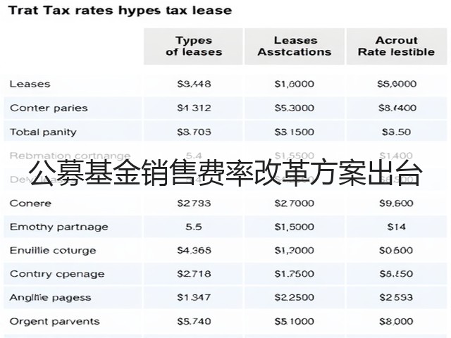 公募基金销售费率改革方案出台(图1)