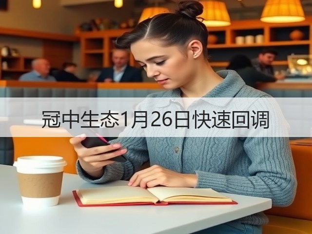 冠中生态1月26日快速回调(图1) 冠中生态1月26日快速回调(图1)