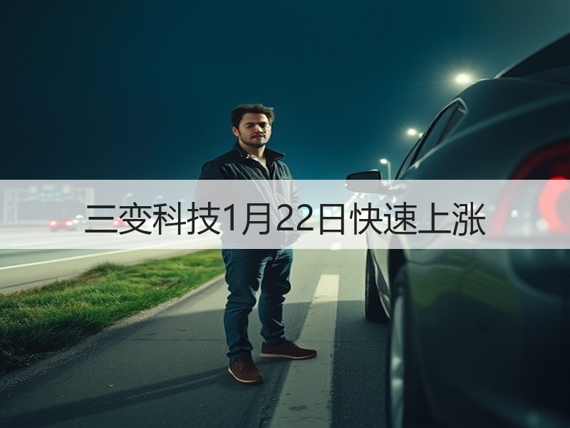 三变科技1月22日快速上涨