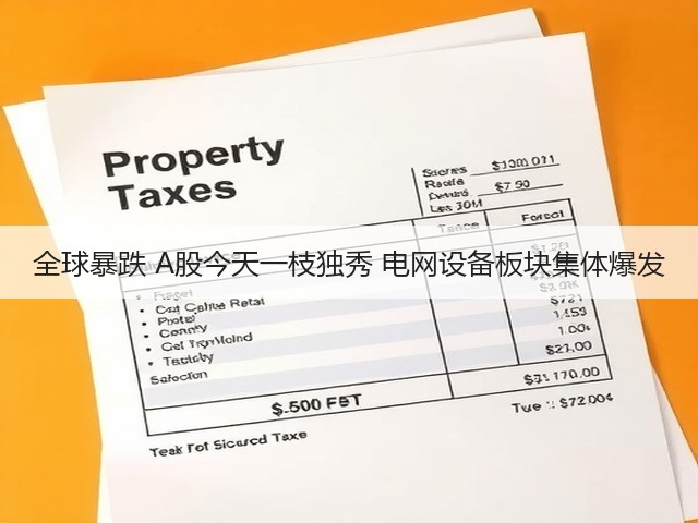 全球暴跌 A股今天一枝独秀 电网设备板块集体爆发(图3) 全球暴跌 A股今天一枝独秀 电网设备板块集体爆发(图3)