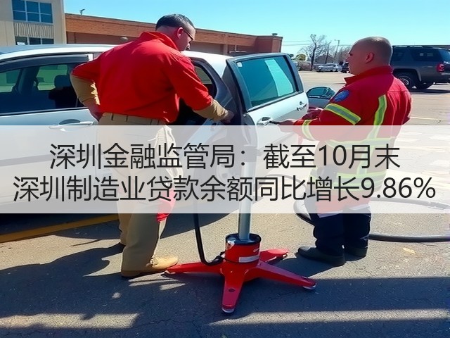深圳金融监管局:截至10月末 深圳制造业贷款余额同比增长9.86%(图1) 深圳金融监管局:截至10月末 深圳制造业贷款余额同比增长9.86%(图1)