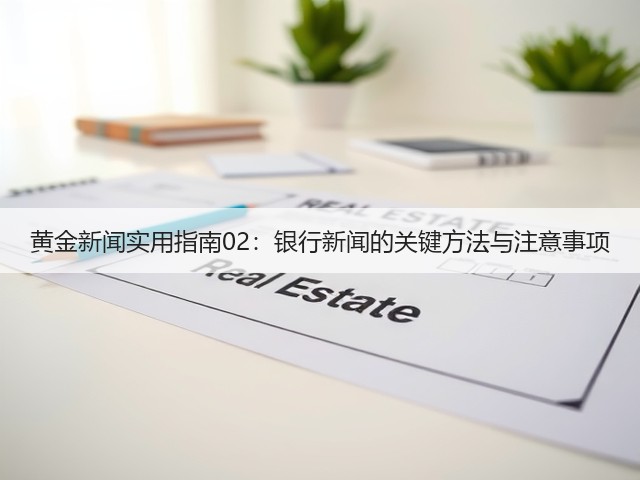 黄金新闻实用指南02：银行新闻的关键方法与注意事项(图3)