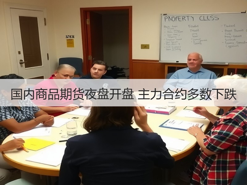 国内商品期货夜盘开盘 主力合约多数下跌