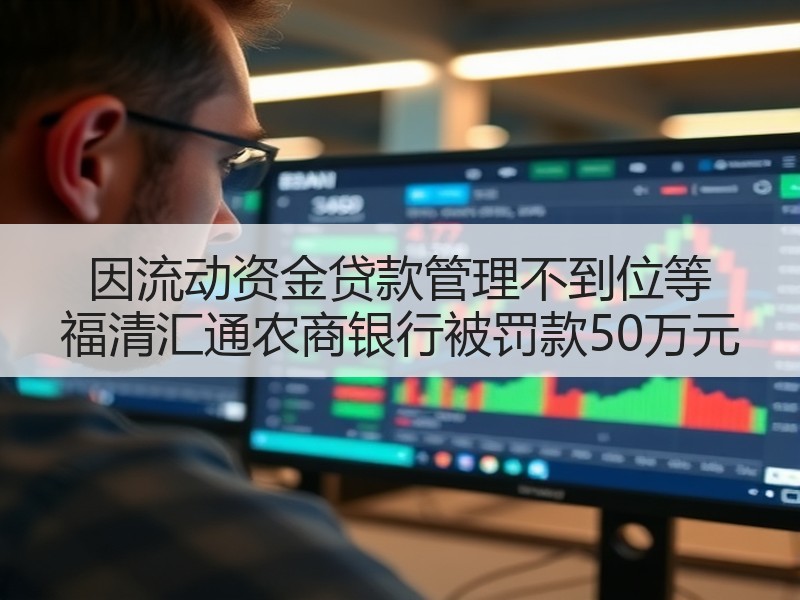 因流动资金贷款管理不到位等 福清汇通农商银行被罚款50万元