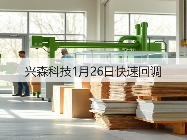 兴森科技1月26日快速回调(图1) 兴森科技1月26日快速回调(图1)
