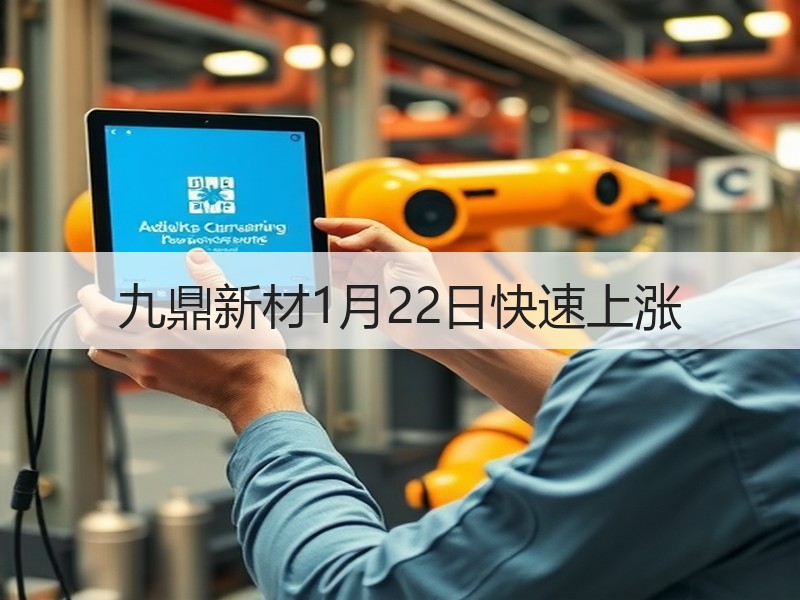 九鼎新材1月22日快速上涨