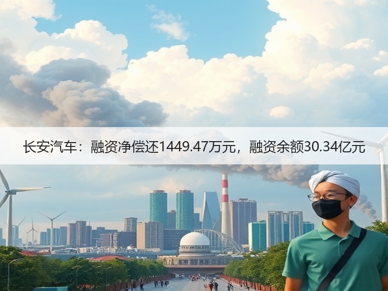 长安汽车：融资净偿还1449.47万元，融资余额30.34亿元