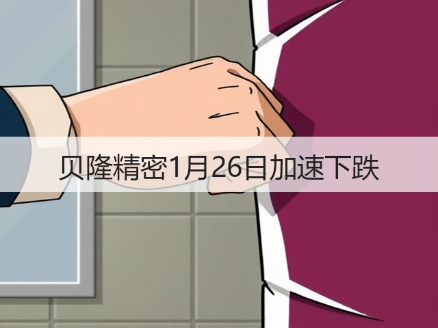 贝隆精密1月26日加速下跌(图3) 贝隆精密1月26日加速下跌(图3)