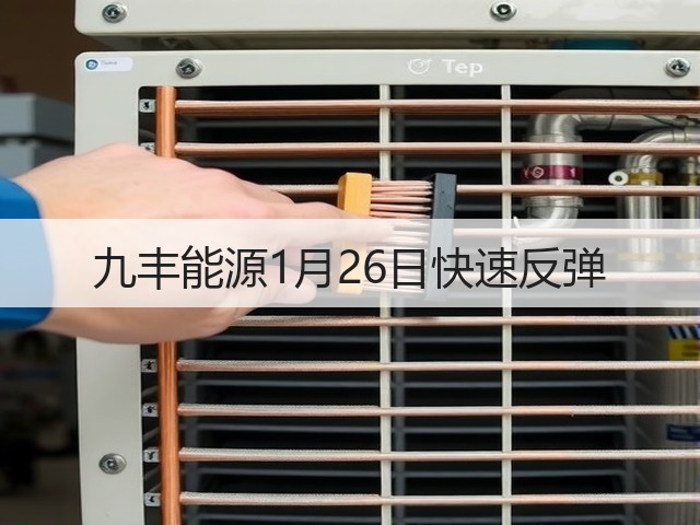 九丰能源1月26日快速反弹(图3) 九丰能源1月26日快速反弹(图3)