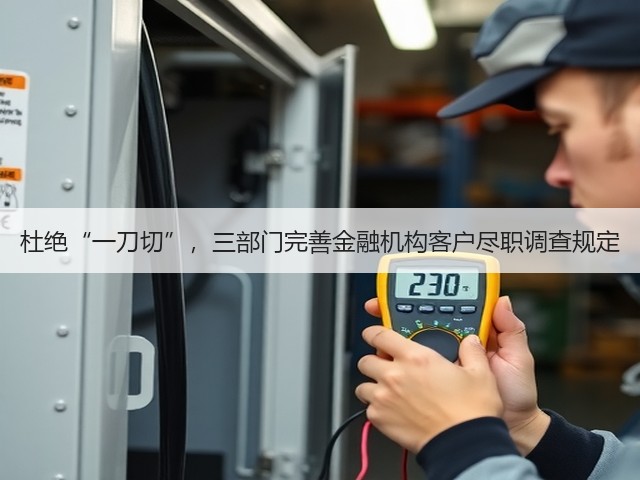 杜绝“一刀切”，三部门完善金融机构客户尽职调查规定(图1)