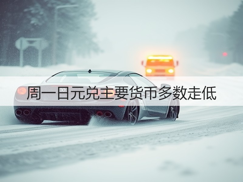 周一日元兑主要货币多数走低