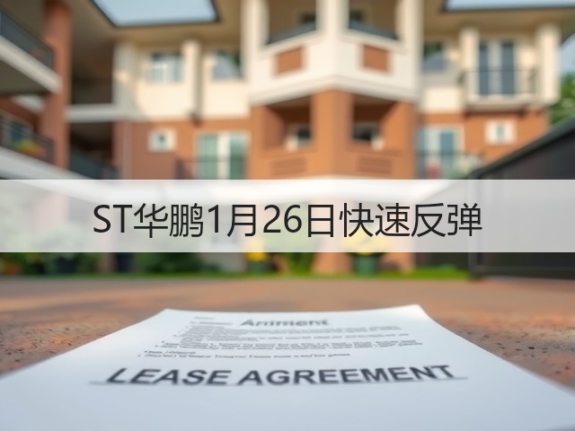 ST华鹏1月26日快速反弹(图1) ST华鹏1月26日快速反弹(图1)