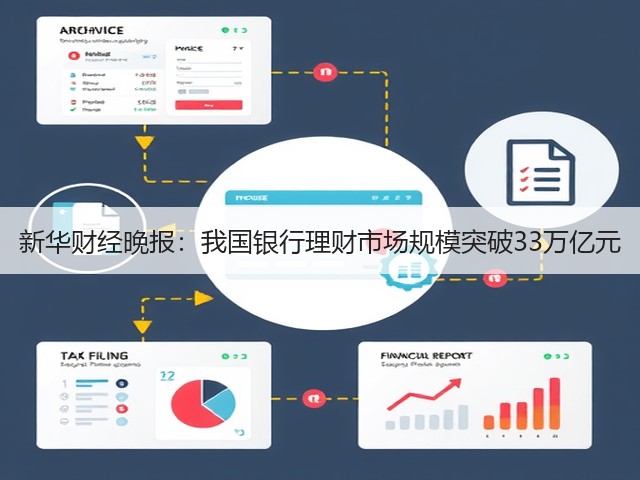 新华财经晚报:我国银行理财市场规模突破33万亿元(图1) 新华财经晚报:我国银行理财市场规模突破33万亿元(图1)