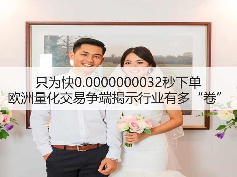 只为快0.0000000032秒下单 欧洲量化交易争端揭示行业有多“卷”