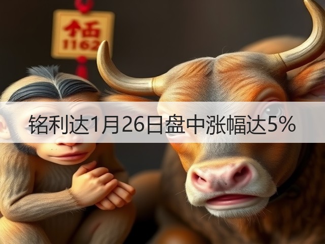铭利达1月26日盘中涨幅达5%(图3) 铭利达1月26日盘中涨幅达5%(图3)