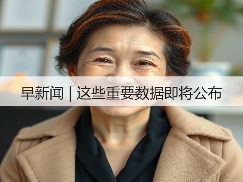 早新闻 | 这些重要数据即将公布