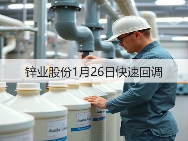 锌业股份1月26日快速回调(图3)