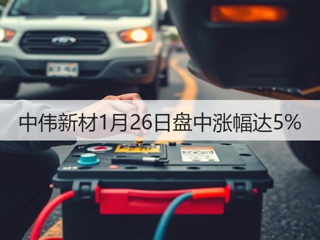 中伟新材1月26日盘中涨幅达5%(图3) 中伟新材1月26日盘中涨幅达5%(图3)