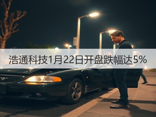 浩通科技1月22日开盘跌幅达5%(图3) 浩通科技1月22日开盘跌幅达5%(图3)