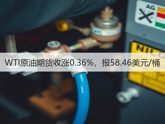 WTI原油期货收涨0.36%，报58.46美元/桶(图1)