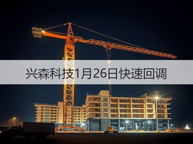 兴森科技1月26日快速回调(图3) 兴森科技1月26日快速回调(图3)