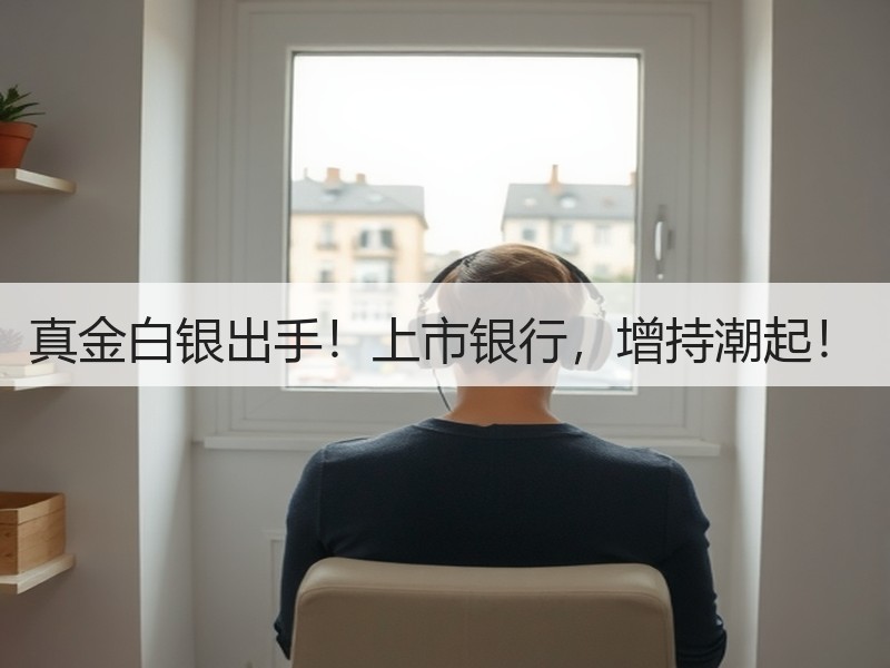 真金白银出手！上市银行，增持潮起！