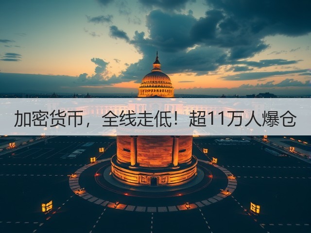 加密货币,全线走低!超11万人爆仓(图3) 加密货币,全线走低!超11万人爆仓(图3)