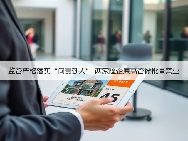 监管严格落实“问责到人” 两家险企原高管被批量禁业(图1) 监管严格落实“问责到人” 两家险企原高管被批量禁业(图1)