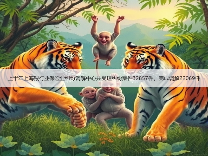 上半年上海银行业保险业纠纷调解中心共受理纠纷案件32857件，完成调解22069件