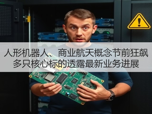 人形机器人、商业航天概念节前狂飙 多只核心标的透露最新业务进展(图2) 人形机器人、商业航天概念节前狂飙 多只核心标的透露最新业务进展(图2)