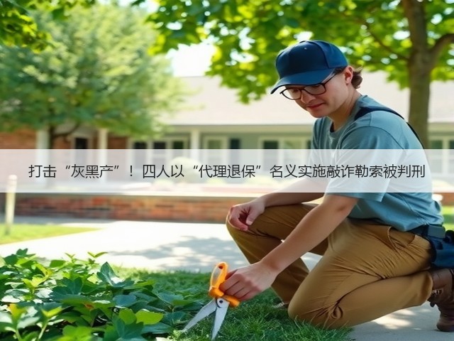 打击“灰黑产”！四人以“代理退保”名义实施敲诈勒索被判刑(图1)