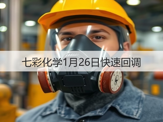 七彩化学1月26日快速回调(图2) 七彩化学1月26日快速回调(图2)