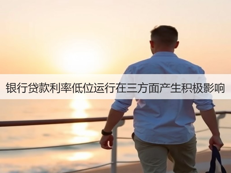 银行贷款利率低位运行在三方面产生积极影响