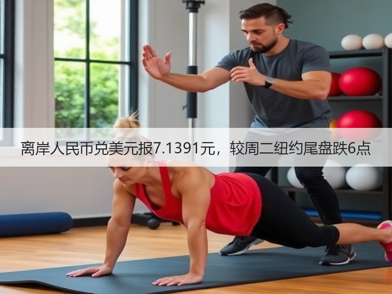 离岸人民币兑美元报7.1391元，较周二纽约尾盘跌6点