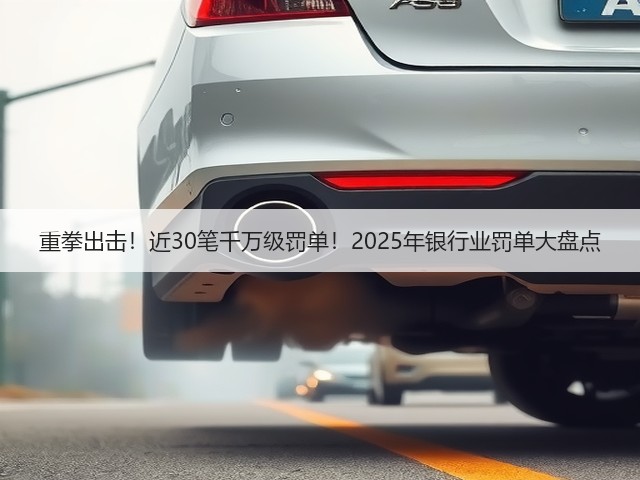 重拳出击！近30笔千万级罚单！2025年银行业罚单大盘点(图2)