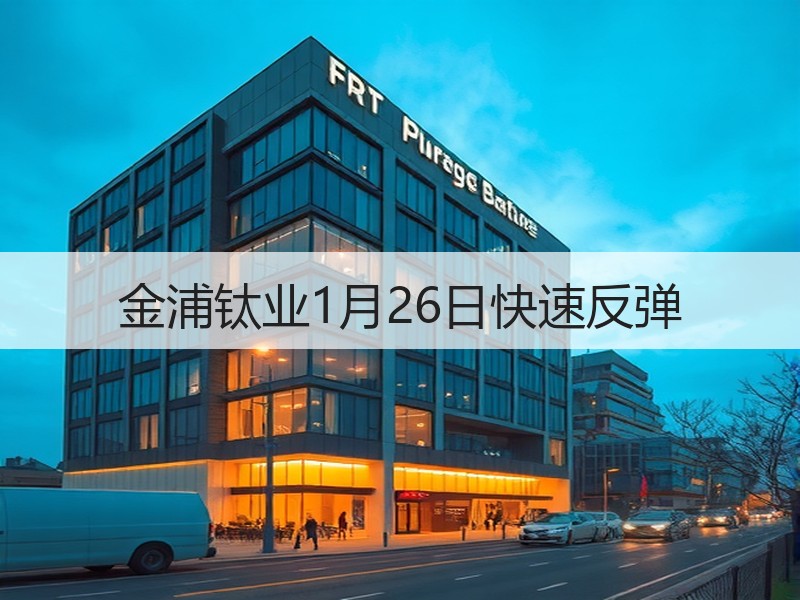 金浦钛业1月26日快速反弹
