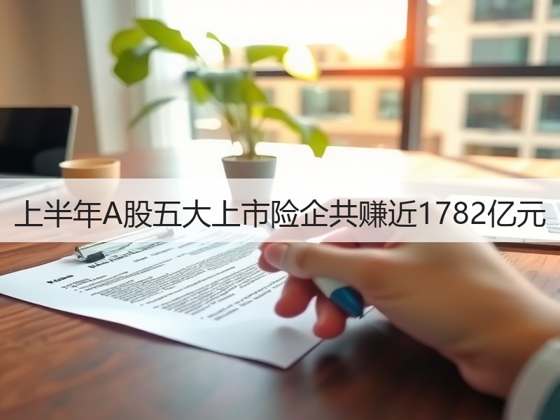 上半年A股五大上市险企共赚近1782亿元