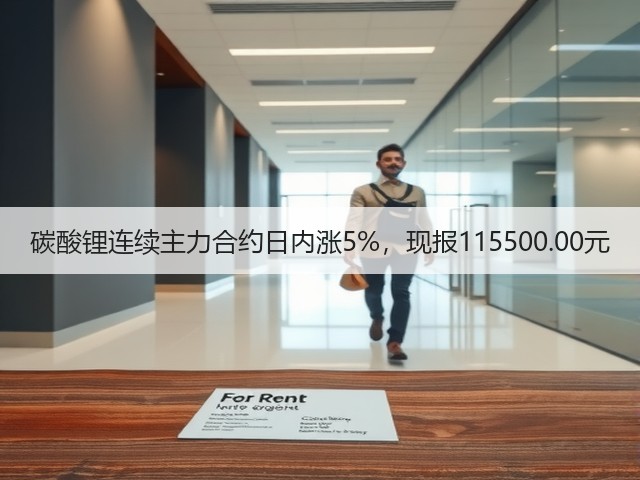 碳酸锂连续主力合约日内涨5%，现报115500.00元(图2)