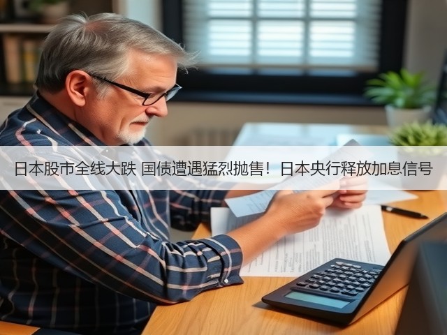 日本股市全线大跌 国债遭遇猛烈抛售!日本央行释放加息信号(图1) 日本股市全线大跌 国债遭遇猛烈抛售!日本央行释放加息信号(图1)