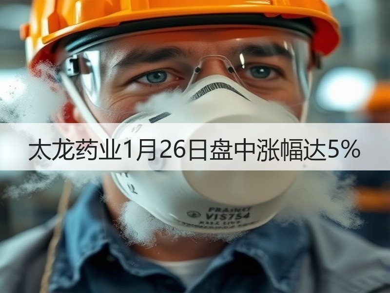 太龙药业1月26日盘中涨幅达5%