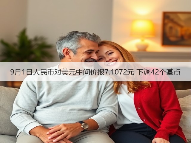 9月1日人民币对美元中间价报7.1072元 下调42个基点(图1) 9月1日人民币对美元中间价报7.1072元 下调42个基点(图1)