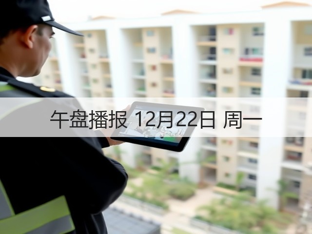 午盘播报 12月22日 周一(图1) 午盘播报 12月22日 周一(图1)