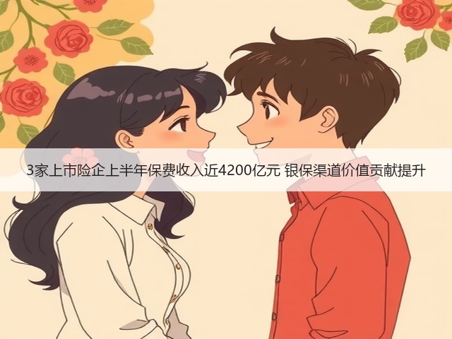 3家上市险企上半年保费收入近4200亿元 银保渠道价值贡献提升(图2)