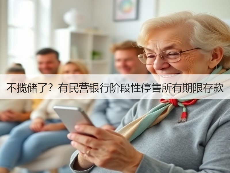 不揽储了？有民营银行阶段性停售所有期限存款