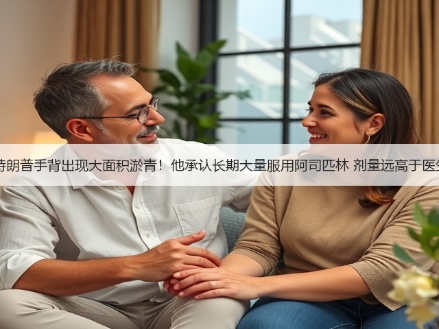 79岁特朗普手背出现大面积淤青!他承认长期大量服用阿司匹林 剂量远高于医生建议(图3) 79岁特朗普手背出现大面积淤青!他承认长期大量服用阿司匹林 剂量远高于医生建议(图3)