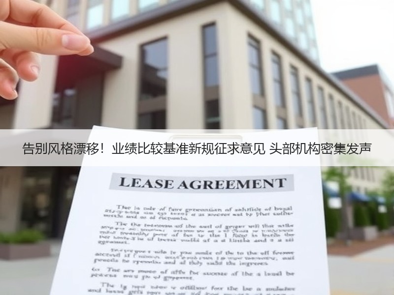告别风格漂移！业绩比较基准新规征求意见 头部机构密集发声