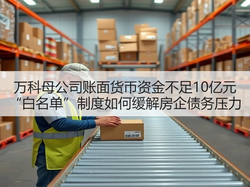万科母公司账面货币资金不足10亿元 “白名单”制度如何缓解房企债务压力